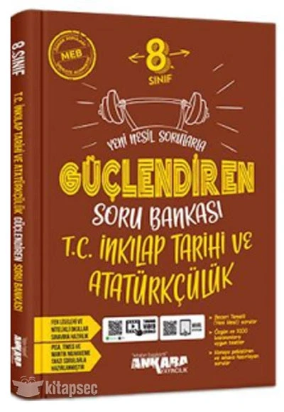 8. Sınıf İnki̇Lap Tari̇Hi̇ Güçlendi̇Ren Soru Bankasi Ankara Yayın ürün görseli 1