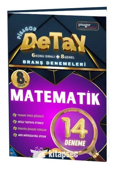 Pisagor Detay 8. Sınıf Matematik 14 Deneme Zeka Küpü ürün görseli 1