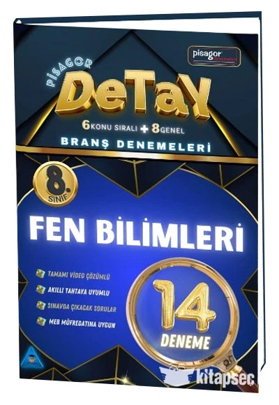 Pisagor Detay 8. Sınıf Fen Bilimleri 14 Deneme Zeka Küpü ürün görseli 1