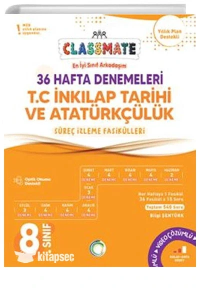 Okyanus 8. Sınıf İnkilap Tarihi 36 Hafta Denemeleri Classmate ürün görseli 1