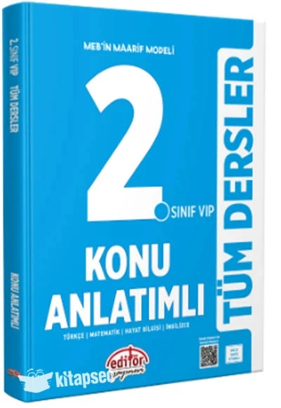 Editör 2. Sınıf Vip Tüm Dersler Konu Anlatımlı Maarif Modeli ürün görseli 1