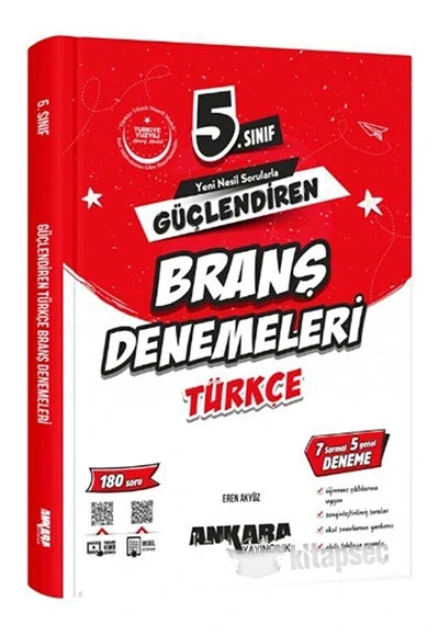 5. Sınıf Türkçek Güçlendiren Branş Denemeleri Ankara Yayın ürün görseli 1