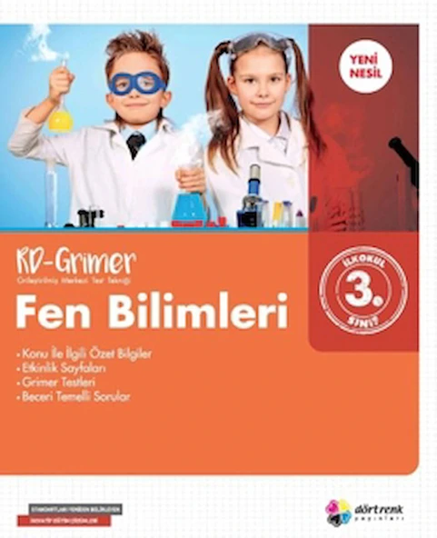 Dörtrenk 3. Sınıf Fen Bilimleri Rd-Grimer Soru Bankası ürün görseli 1