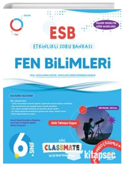 Okyanus 6. Sınıf Fen Bilimleri Classmate Etkinlikli Soru Bankası ürün görseli 1
