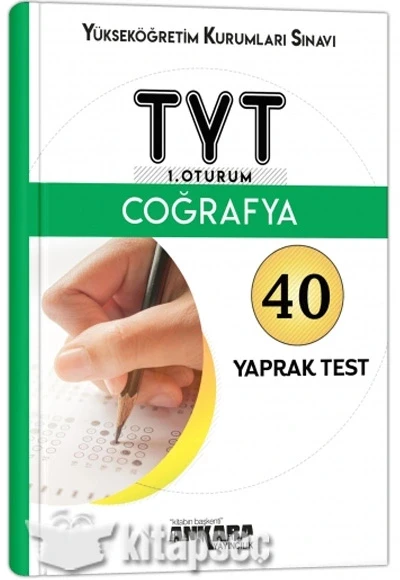 Tyt Coğrafya 40 Yaprak Test 1.Oturum Ankara Yayın ürün görseli 1