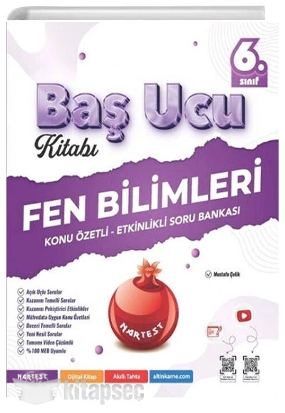 Nartest 6.Sınıf Fen Bilimleri Başucu Kitabı Konu Özetli Soru Bankası ürün görseli 1