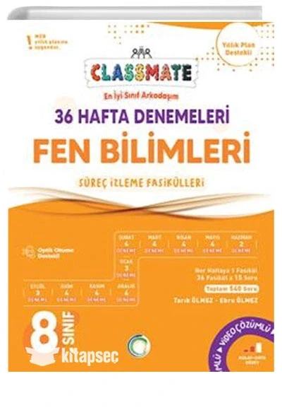 Okyanus 8. Sınıf Fen Bilimleri  36 Hafta Denemeleri Classmate ürün görseli 1