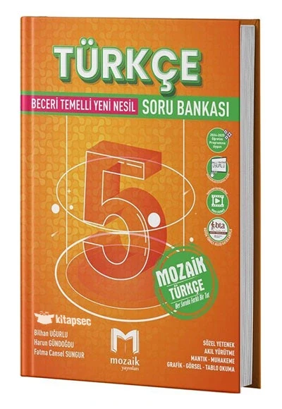 Mozaik 5.Sınıf Türkçe Beceri Temelli Yeni Nesil Soru Bankası ürün görseli 1