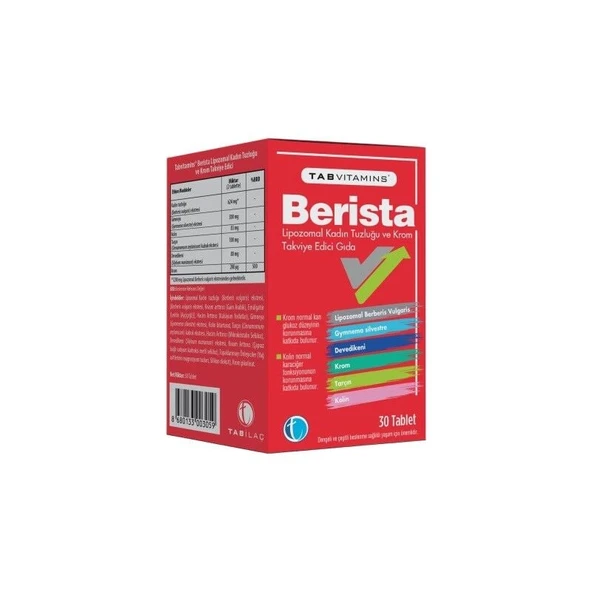 Tab Vitamins Berista 30 Tablet ürün görseli 1