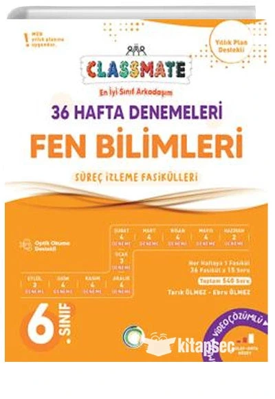 Okyanus 6. Sınıf Fen Bilimleri 36 Hafta Denemeleri Classmate ürün görseli 1