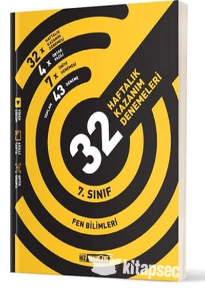 Hız 7.Sınıf Fen Bilimleri 32 Haftalık Denemeleri ürün görseli 1