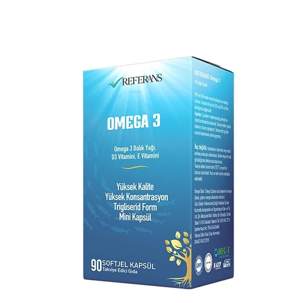 Referans Omega 3  D-E Vitamini 90 Kapsül ürün görseli 1