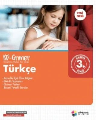 Dörtrenk 3. Sınıf Türkçe Rd-Grimer Soru Bankası ürün görseli 1