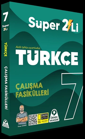 7. Sınıf Türkçe Süper 2'li Çalışma Fasikülleri Pragraf Soru Bankası Örnek Akademi ürün görseli 1