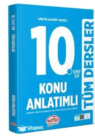 Editör 10. Sınıf Tüm Derslar Konu Anlatım Vip ürün görseli 1