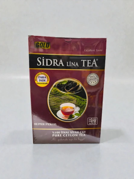 SİDRA LİNA İTHAL SİYAH SAF SEYLAN ÇAY 800 GR ürün görseli 1