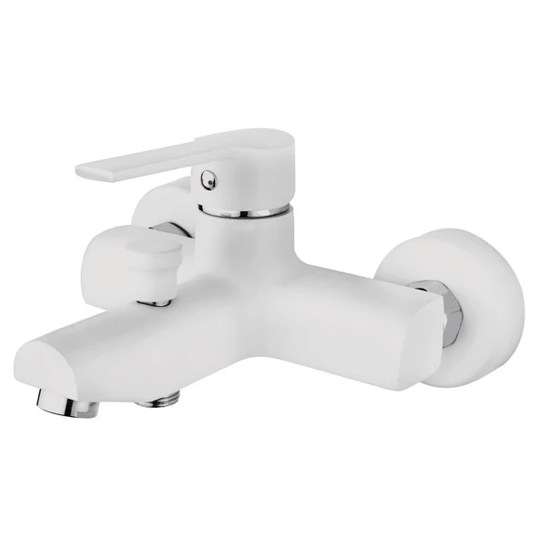 561.CW İtimat Banyo Bataryası (Beyaz-Krom) ürün görseli 1