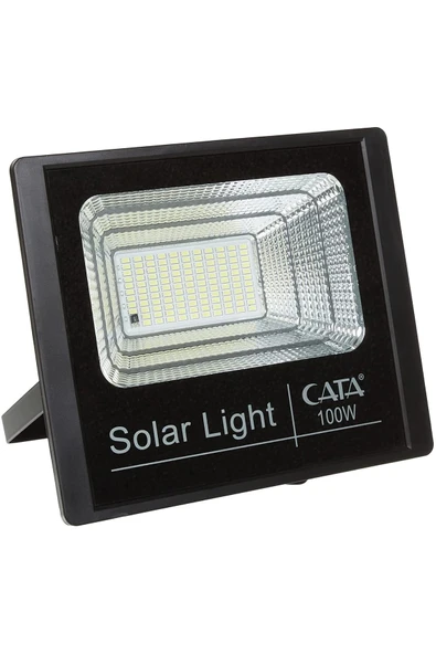 Cata Ct-4648 100w 6400k Beyaz Kumandalı Led Solar Projektör ürün görseli 1