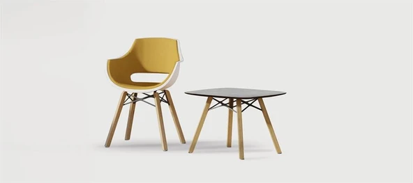 Papatya Opal Swivel Koltuk - Krom Ayak & Solid Beyaz Font - Resim 4