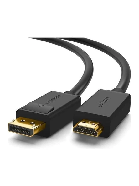 UGREEN 10202 DP101 4K 3D Görüntü Desteği DisplayPort to HDMI Dönüştürücü Kablo 2metre ürün görseli 1