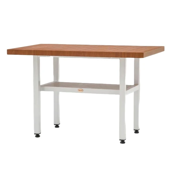 Bahçeme Çamlıca Alüminyum Bahçe Balkon Masası 65x110 - İstenilen Ölçülerde Üretim ürün görseli 1