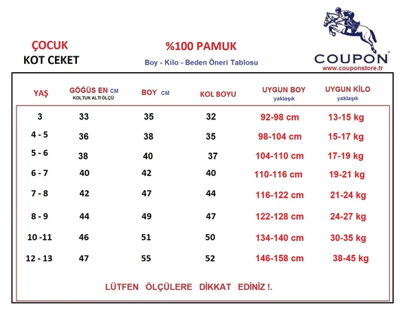 Çocuk Kot Ceket / Siyah - Resim 5