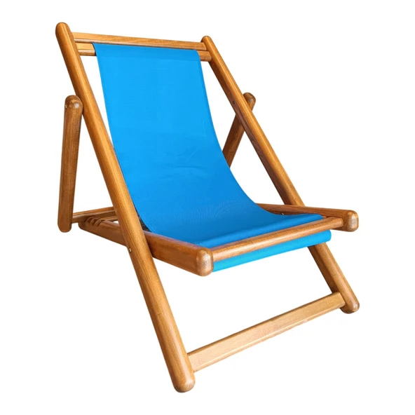 Bahçeme Tibet Deck Chair Şezlong Sandalye - PVC Kumaş, Kademeli Sırt Dayama ürün görseli 1
