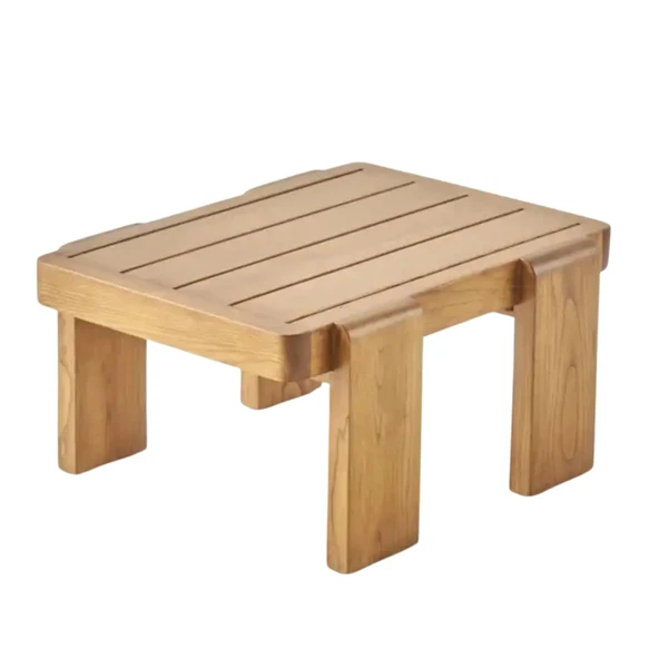 Bahçeme Tokyo Ahşap Yan Sehpa 75x70x36 cm - Kestane Grubu Bahçe Balkon Sehpası ürün görseli 1
