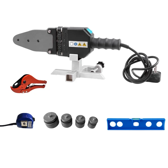 Kaynak Makinesi 1400 W PPRC Pvc Plastik Boru Makası Terazi Pafta Metre Seti 40 mm 32 mm 25 mm 20 mm ürün görseli 1