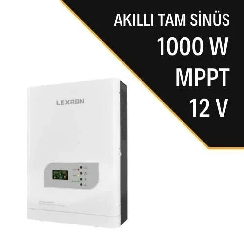 LEXRON - İnges 1 KW 1000 WATT MPPT AKILLI İNVERTER - İNVERTÖR - 12 VOLT KARAVAN, BAĞ EVİ, KONTEYNIR ürün görseli 1