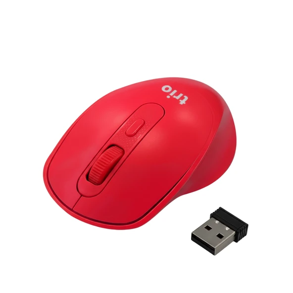 Trio 1600 DPI 2.4GHz Nano Alıcılı Ergonomik Kablosuz Mouse Wireless Optik Fare ürün görseli 1