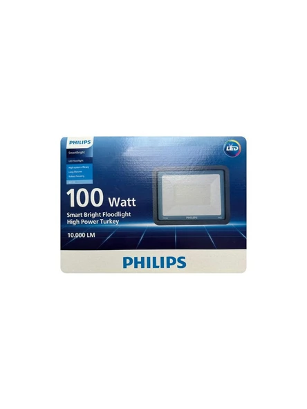 Philips 100W Led Projektör 10000LMN 6500k Beyaz Işık G2 Led198 CW PSU 100W Swb TR Outdoor BVP150 ürün görseli 1