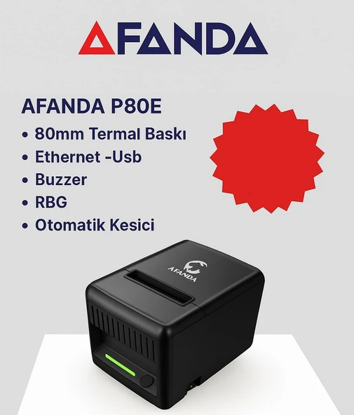 AFANDA P80E Termal Fiş Yazıcı ürün görseli 1