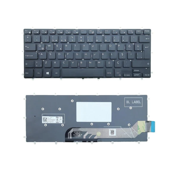 Dell inspiron 7580 Klavye Tuş Takımı Siyah TR ürün görseli 1