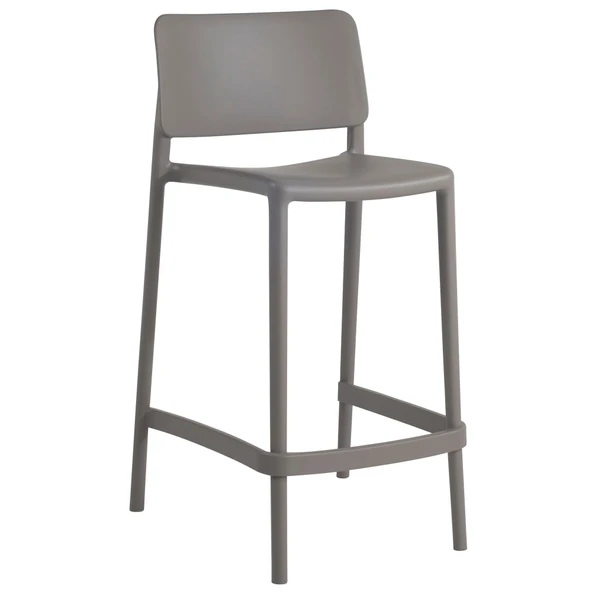 Papatya Joy Bar Sandalyesi 65 Cm Açık Gri - Kolçaksız ürün görseli 1