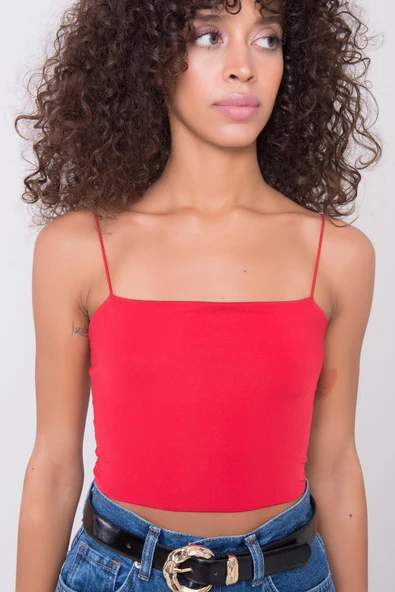 Askılı Crop Top - Resim 9