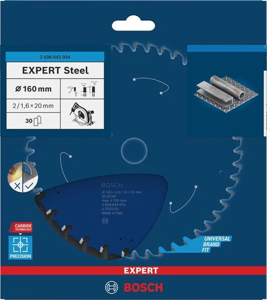 EXP Steel Daire Testere Bıçağı 160*20 MM 30D ürün görseli 1