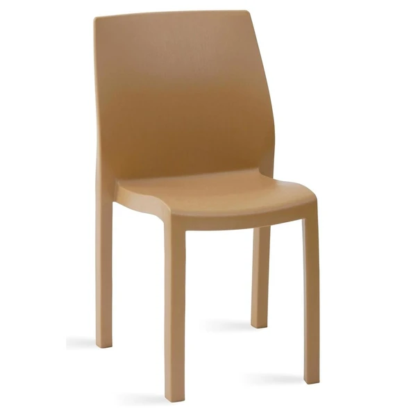 Papatya Yummy Sandalye Teak - Plastik Bahçe Balkon Sandalyesi ürün görseli 1