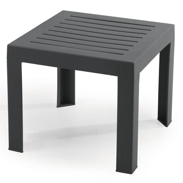Papatya Suda Plastik Sehpa Antrasit 40x40x35 cm - Taşınabilir Demonte Yapı ürün görseli 1