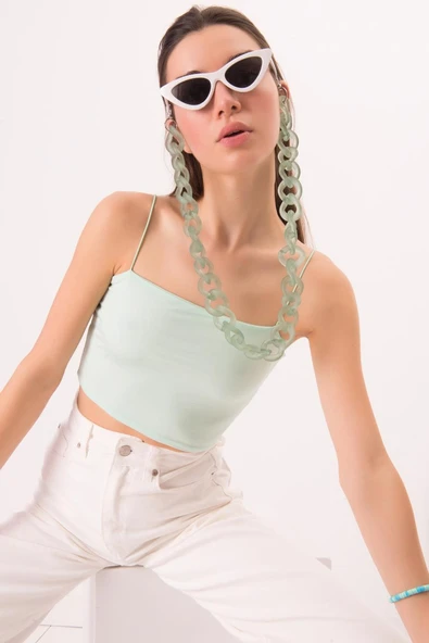 Askılı Crop Top - Resim 4