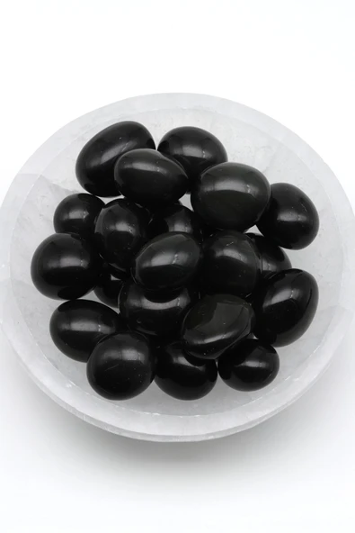 Rainbow Obsidyen Doğal Taş Tamburlanmış Parça - Tımbıl ürün görseli 1
