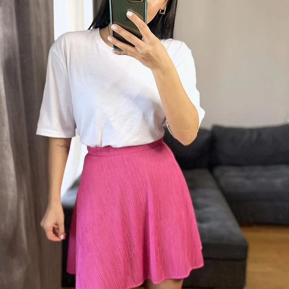 Astarlı Mini Etek - Resim 4