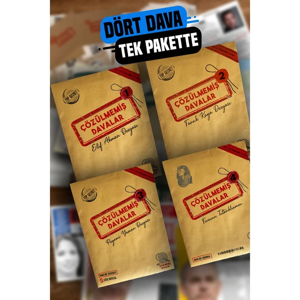 Dedektif Oyunu–elif Akman Faruk Kaya Peyami Yaman Firavun Tutankhamon Dedektiflik Kutu Oyunu 4 Dava ürün görseli 1