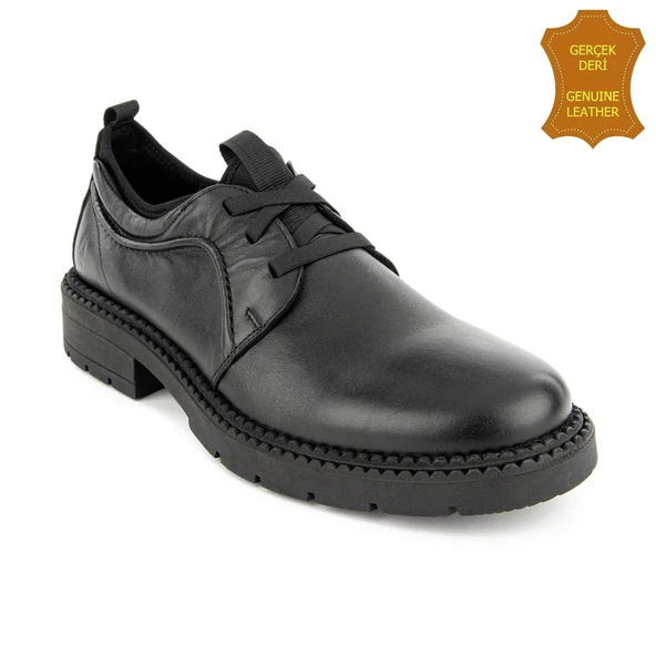 Hush Puppies Kabo 725810 Gerçek Deri, Anatomik, Erkek Ayakkabı Siyah ürün görseli 1