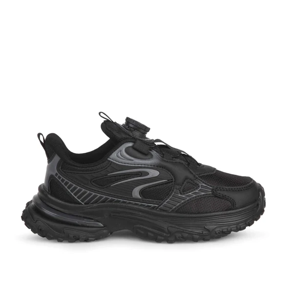 Buckhead 3053 Akıllı Bağcıklı Flex Foam Taban Unisex Çocuk Ayk. Siyah ürün görseli 1