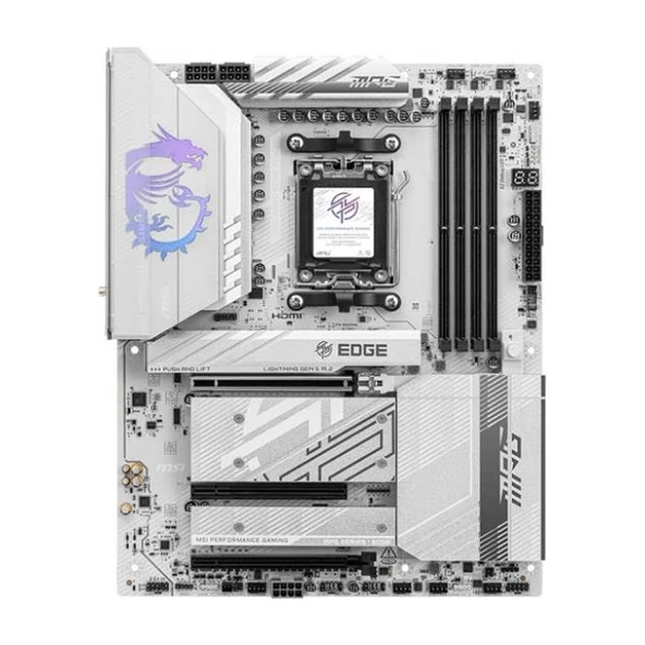 MSI MB MPG B850 EDGE TI WIFI AM5 DDR5 8400MHZ(OC) HDMI 4x M.2 USB 10Gbs 5G LAN WI-FI 7 ATX ürün görseli 1