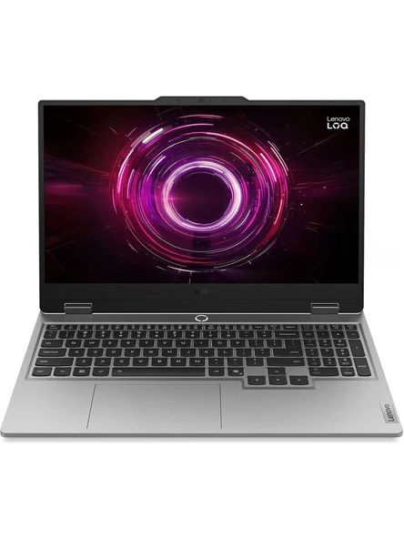 Lenovo LOQ 15AHP10 AMD Ryzen 7 250 24GB RAM 1TB SSD RTX5060 Freedos 15.6" FHD 144Hz 83JG006ETR ürün görseli 1