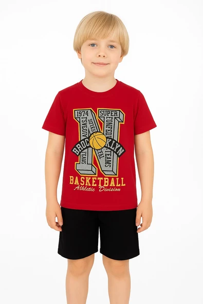 Basketball Erkek Çocuk Şortlu Takım - Resim 5