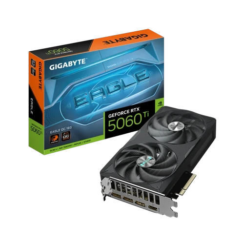 GIGABYTE GV-N506TEAGLE OC-16GD, RTX5060TI, EAGLE OC, 16Gb, GDDR7, 128BIT, 2 Fanlı, 1xHDMI, 3xDP, GAMING Ekran KARTI ürün görseli 1