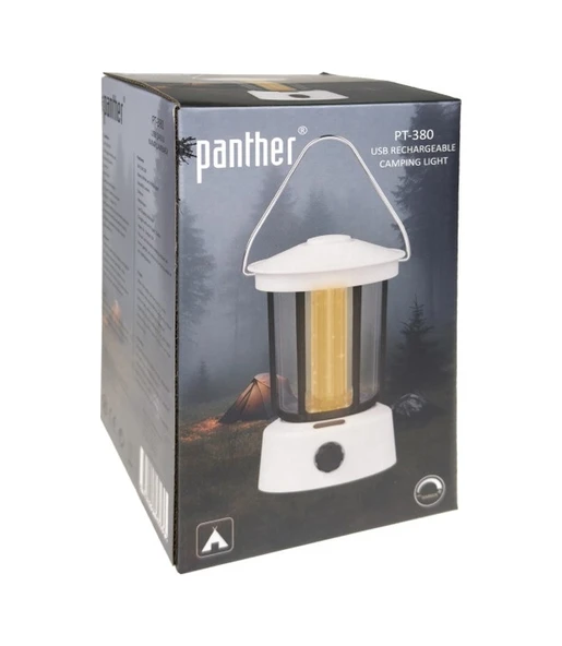 Panther PT-380 Usb Şarjlı Kamp Lambası Siyah ürün görseli 1